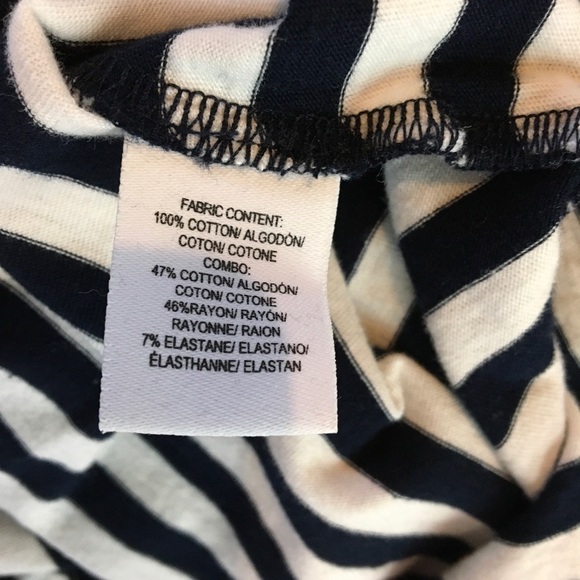 Derek Lam 10 Crosby Asymmetrical Stripe Tee Shirt - Picture 7 of 7